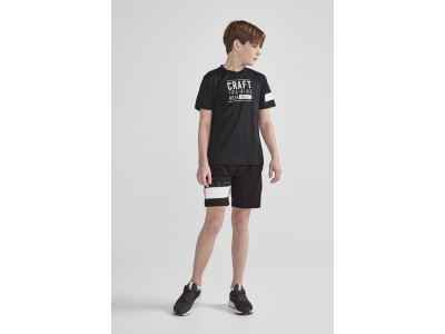 CRAFT Focus JR Kinder-T-Shirt, schwarz