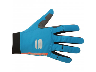 Sportful APEX LIGHT rukavice čierne/svetlomodré  