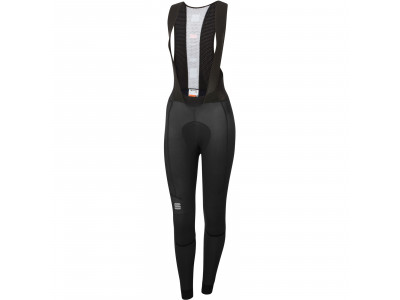 Spodnie damskie Sportful Bodyfit Pro na szelkach w kolorze czarnym