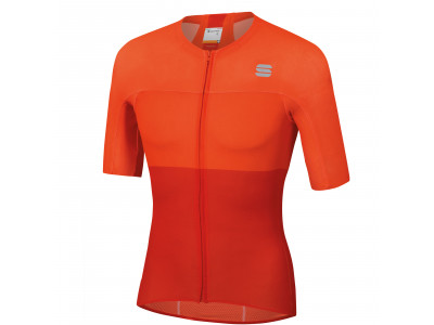 Koszulka rowerowa Sportful Bodyfit Pro Light czerwono-pomarańczowa SDR 
