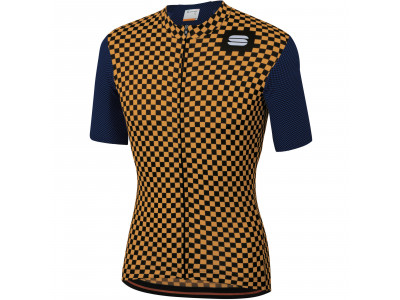 Sportful Checkmate jersey blue/gold