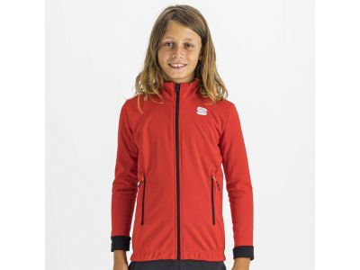 Sportful SQUADRA detská bunda, červená/čierna