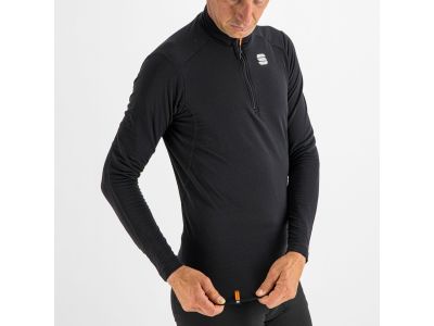 Sportful TD MID T-Shirt mit Reißverschluss, schwarz