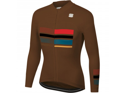 Koszulka rowerowa termoaktywna Sportful Wire w kolorze brązowym