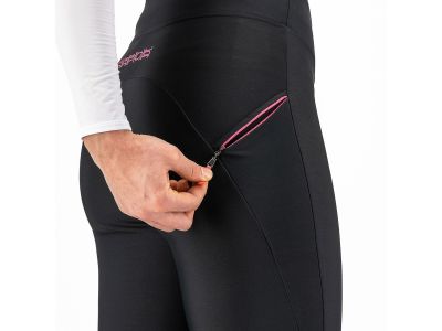 Karpos EASY WINTER Damenhose, Schwarz/Fluo Pink