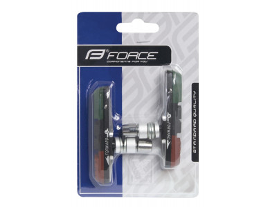 FORCE replaceable brake pads, 70 mm, green/black/brown