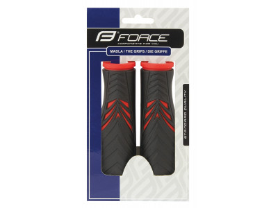 FORCE Grips Ergo, black-red