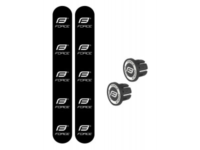 FORCE EVA bar tape, black/black (silicone print)