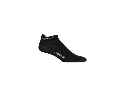 icebreaker Run+_Ultralight Micro ponožky, čierna/biela