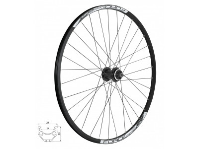 FORCE Front wheel Basic Disc, 19 x 622, F804322-CL, 32d