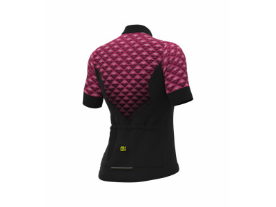 ALÉ SOLID HEXA dámský dres, black/fluo pink