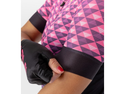 ALÉ SOLID HEXA dámský dres, black/fluo pink