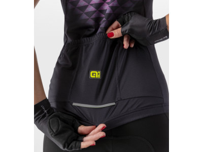 ALÉ SOLID HEXA dámský dres, black/fluo pink