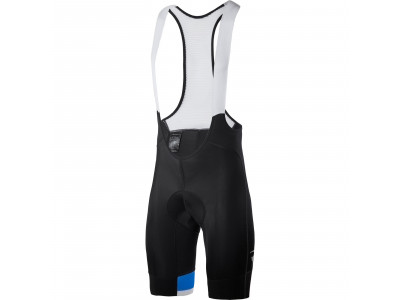 Pinarello FUSION #iconmakers Shorts mit Hosenträgern, schwarz/weiß/blau