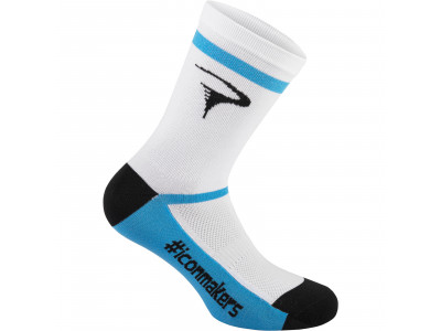 Pinarello Logo #iconmakers ponožky, biela/modrá