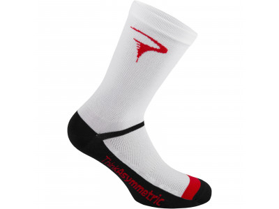 Pinarello Logo Think Asymmetrische Socken schwarz/rot