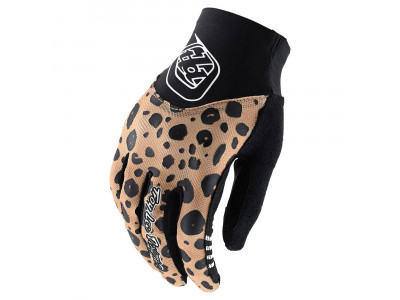 Troy Lee Designs Women Ace 2.0 Women&#39;s Gloves Cheetah/Gold 2020