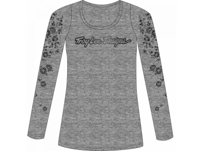 Troy Lee Designs Signature Floral Women&amp;#39;s T-Shirt, Grey