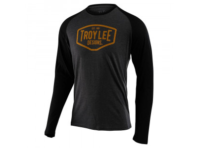 Troy Lee Designs Morot Oil L/S Tee pánské triko 7/8 rukáv Charcoal / Black
