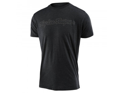 Tricou cu mânecă scurtă pentru bărbați Troy Lee Designs Signature, cărbune Heather