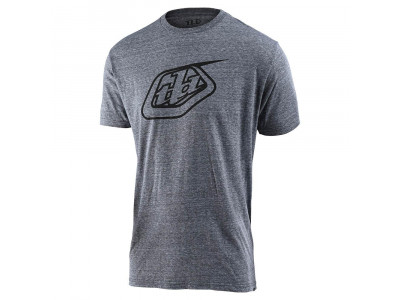Męska koszulka z krótkim rękawem w stylu vintage, szara i śnieżna, Troy Lee Designs Logo