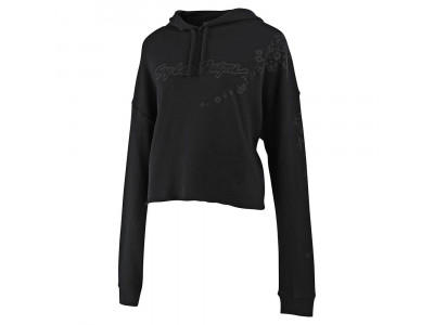 Troy Lee Designs Signature Floral Crop Pullover Women&amp;#39;s Sweatshirt, Black