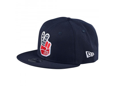 Troy Lee Designs Peace Sign Snapback-Hutkappe Marineblau