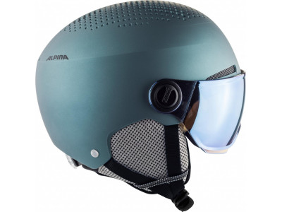 ALPINA Arber Visor Q-Lite helmet, petrol/green matte
