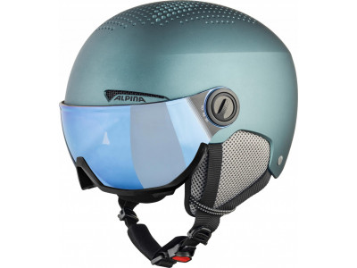 ALPINA Arber Visor Q-Lite helmet, petrol/green matte