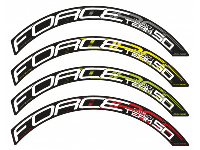 FORCE Rim Road Carbon, 50 mm, 20d, ball joint, outer nipples, black, matte