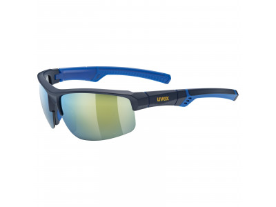 uvex Sportstyle 226 glasses, Blue/Mirror Yellow