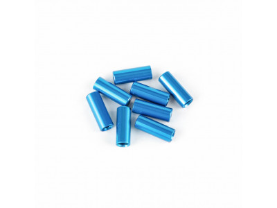 Vortex koncovka brzdového bowdenu, hliníková zliatina, CNC, 5 mm, 1 ks, modrá