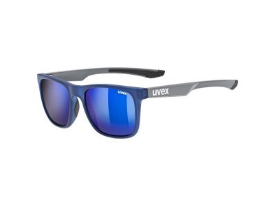 uvex LGL 42 okulary, blue grey mat/mirror blue