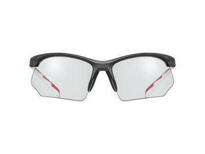 uvex Sportstyle 802 Vario okulary, czarne/czerwone/białe, fotochromowe