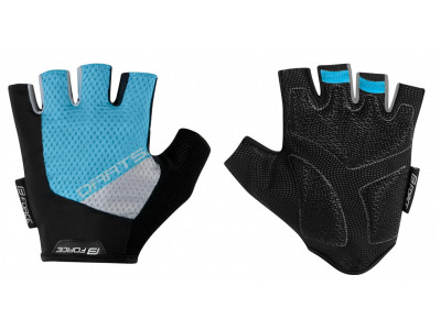 FORCE gloves DARTS gel, without fastening, blue-gray