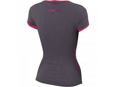 Karpos PROFILI LITE dámské tričko tmavě šedé/růžové