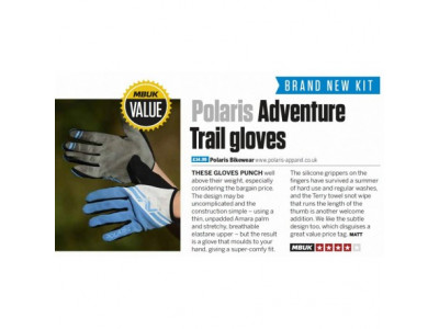 Rukavice Polaris Adventure Trail Glove, červené