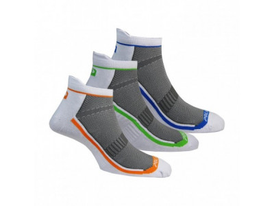 Polaris Coolmax ponožky, sivá/biela, 3 páry