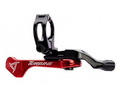 Race Face Turbine seatpost lever, red