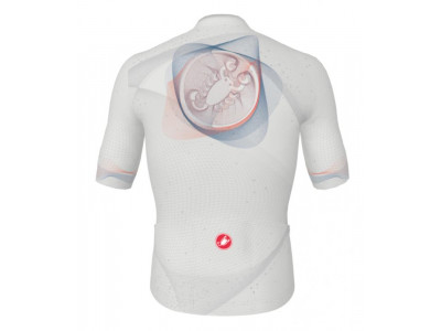 Koszulka rowerowa Castelli COMPETIZIONE Gościnna koszulka rowerowa R004, szaro-biała