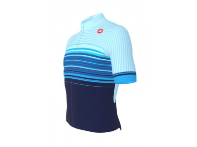 Niebieska koszulka rowerowa męska Castelli Squadra A019, zaprojektowana gościnnie