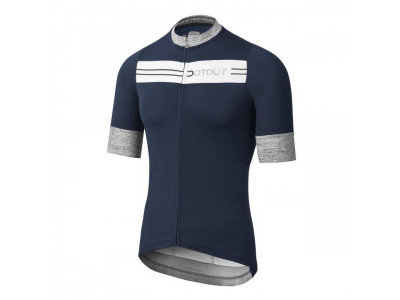 Koszulka rowerowa Dotout Stripe, niebiesko-biała