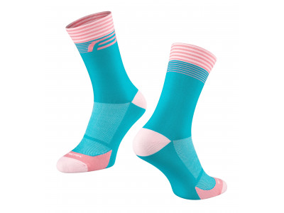 FORCE Streak Socken, blau/rosa