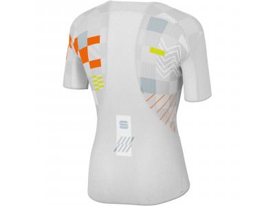 Tricou termic Sportful Pro alb/argintiu/portocaliu