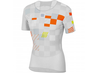 Koszulka termoaktywna Sportful Pro w kolorze biało/srebrno/pomarańczowym