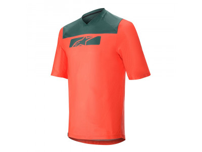 Alpinestars DROP 4.0 S / S men&#39;s jersey short sleeve Bright Red / Atlantic
