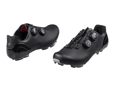Pantofi FORCE MTB Warrior Carbon, negri