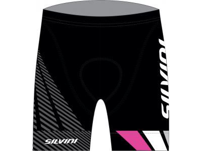 Silvini Team CP1436 detské cyklonohavice, čierne/ružové