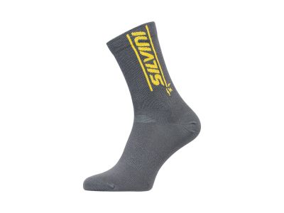 SILVINI Avella socks, charcoal/yellow