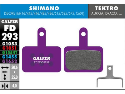 Galfer FD293 e-bike brake pads for Shimano